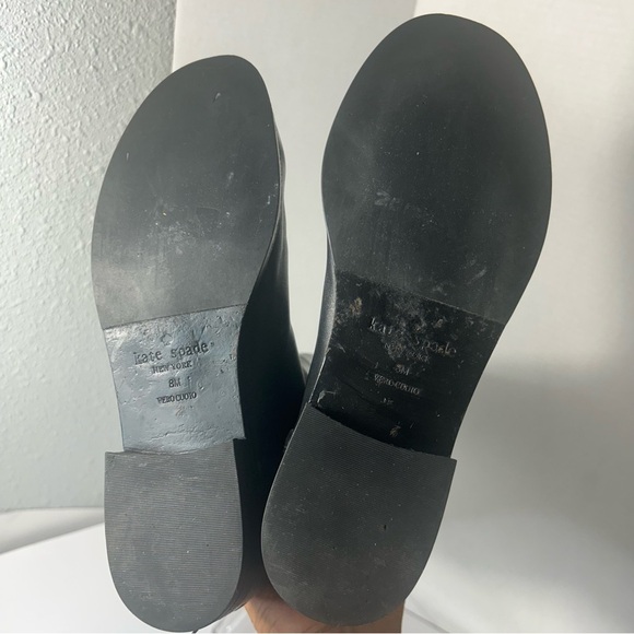 Kate Spade Women’s Leather Riding Boots Pull On Calf High Black - Picture 7 of 8